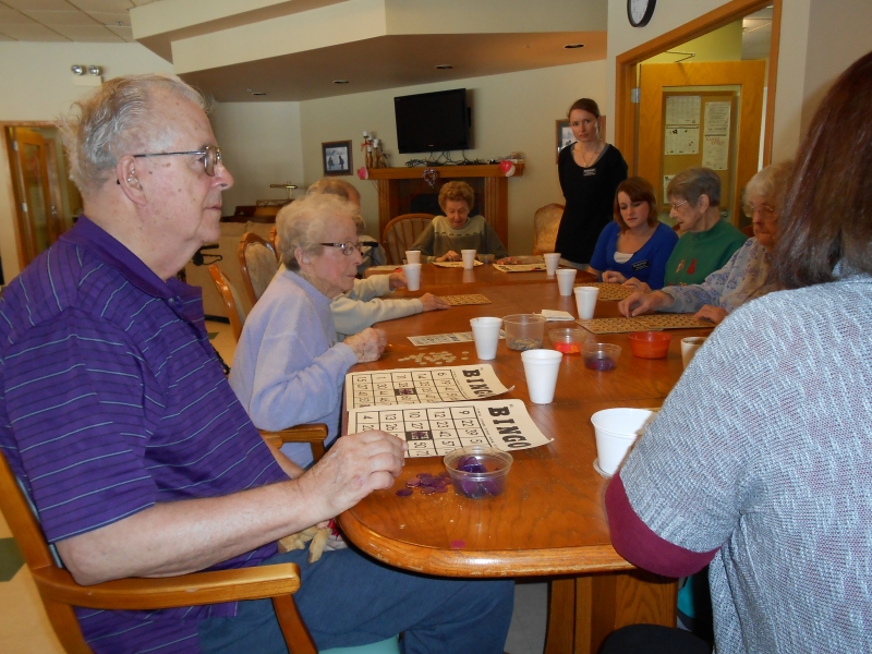 Bingo with Western Technical College students 2-8-17